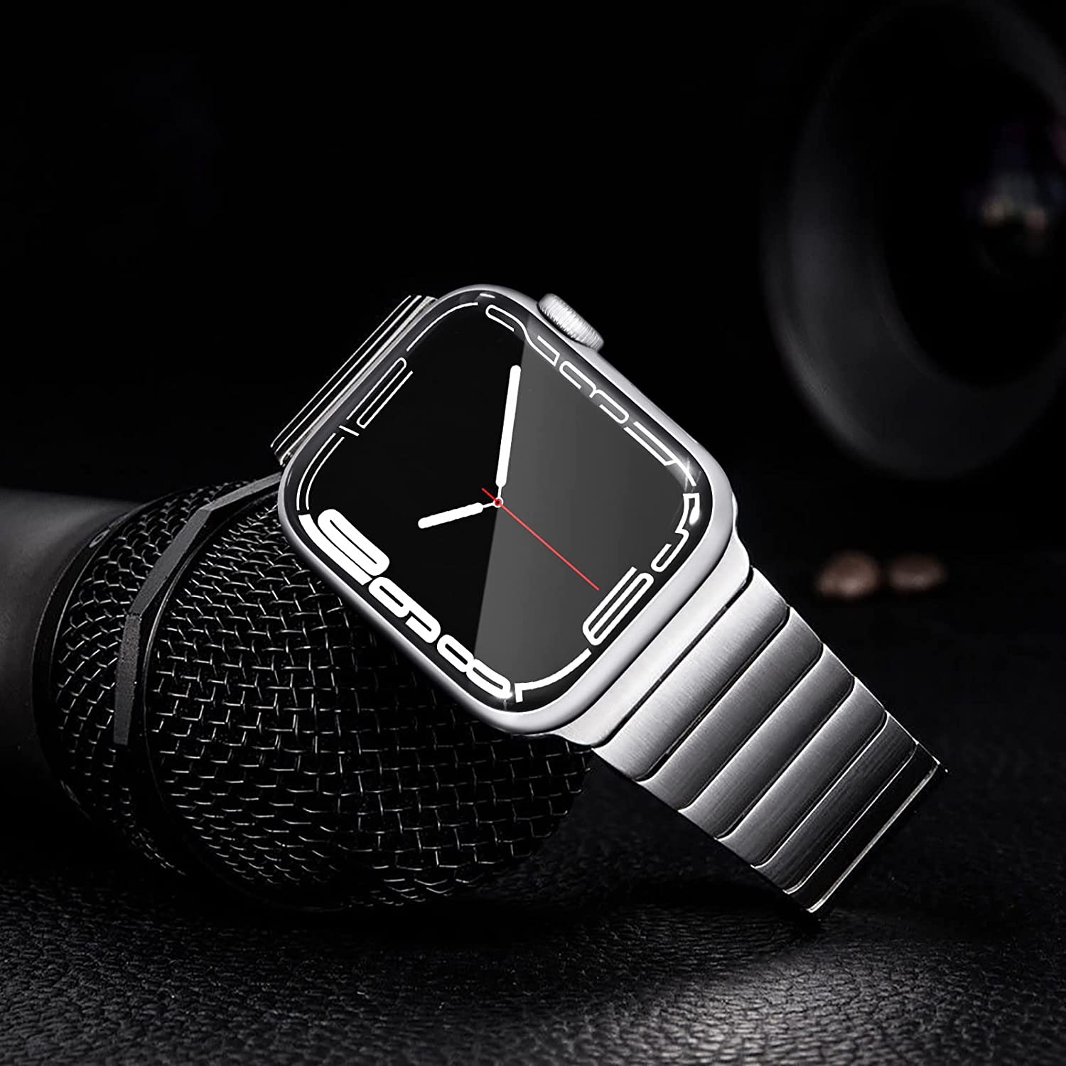 Stainless Steel Strap for Apple Watch Band 45mm 44mm/42mm 41mm 40mm 38mm Link Bracelet iwatch Apple Watch Series 5 4 3 SE 6 7