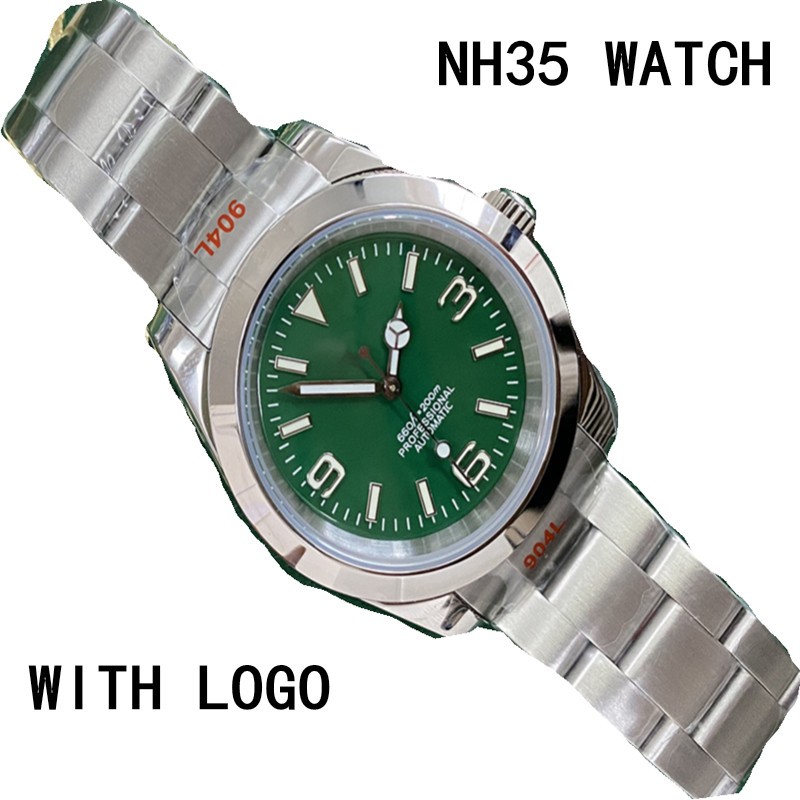 Nh35 watch modification 369 mod SeikoNH35 mechanical watch powerless sapphire mirror waterproof blue luminous 39mm36mm