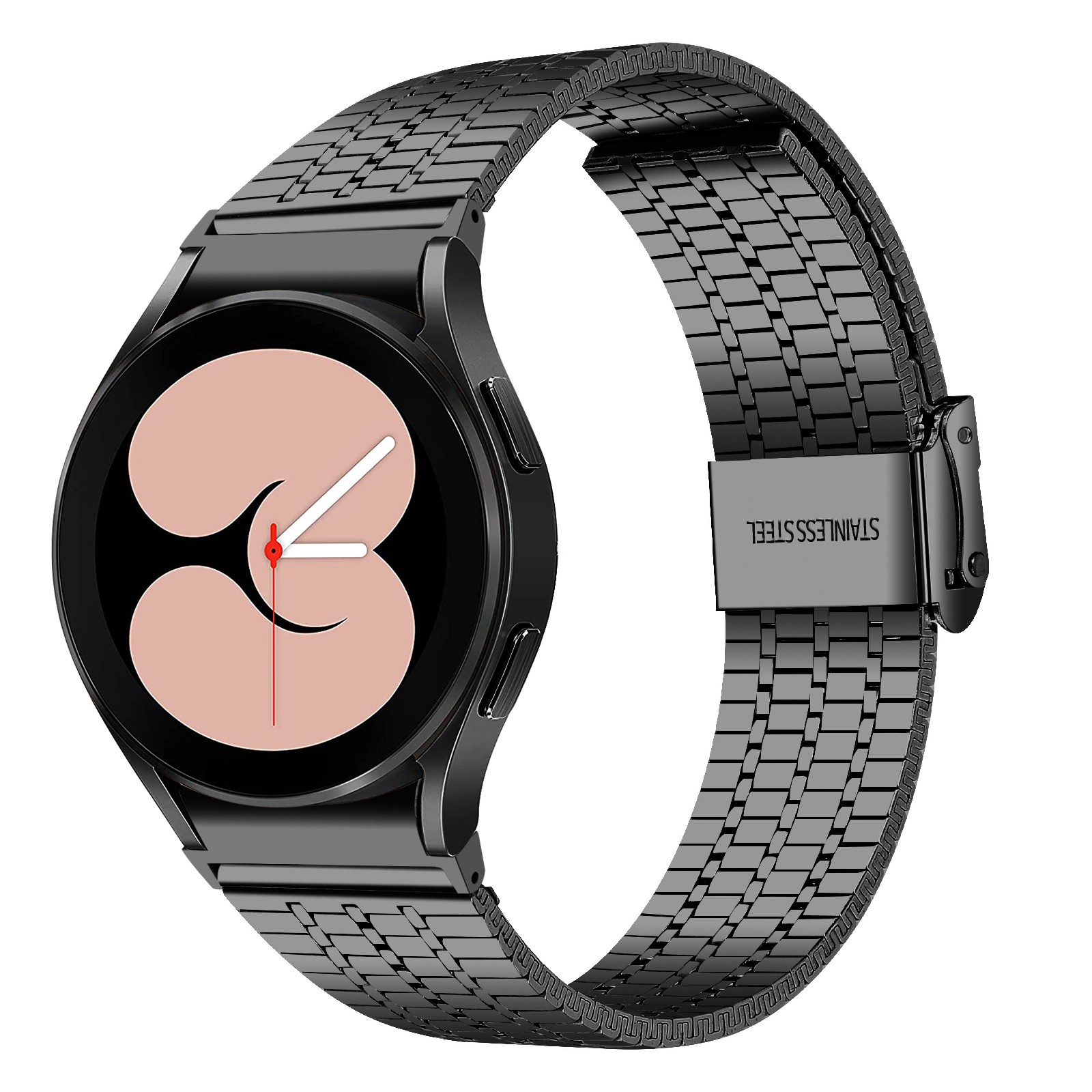 No Gaps Strap for Galaxy Watch 4 Band 44mm 40mm Adjustable Stainless Steel Bracelet for Samsung Galaxy Watch 4 Classic 42mm 46mm