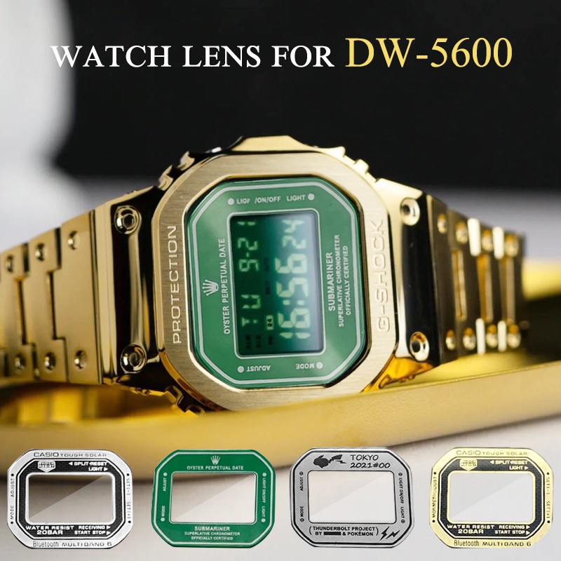 Watch Lens Refurbished Effect Refurbished For Casio G-shock DW-5600 Series GW-B5600 GB-5600 GWX-5600 DW-5025 Bezel Tempered Glass