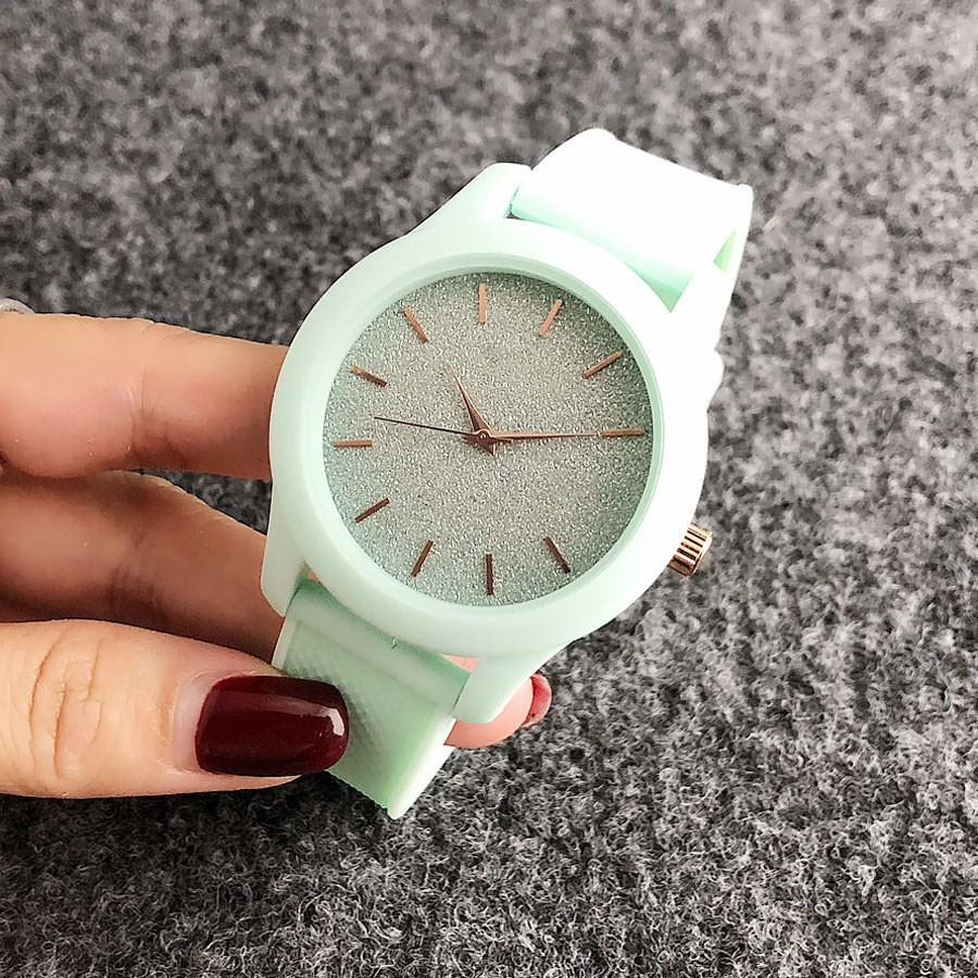 Brand Wrist Watches Fashion Men Women Ladies Girl Couples Crocodile Pattern Quartz Casual Silicone Band Watch LA09