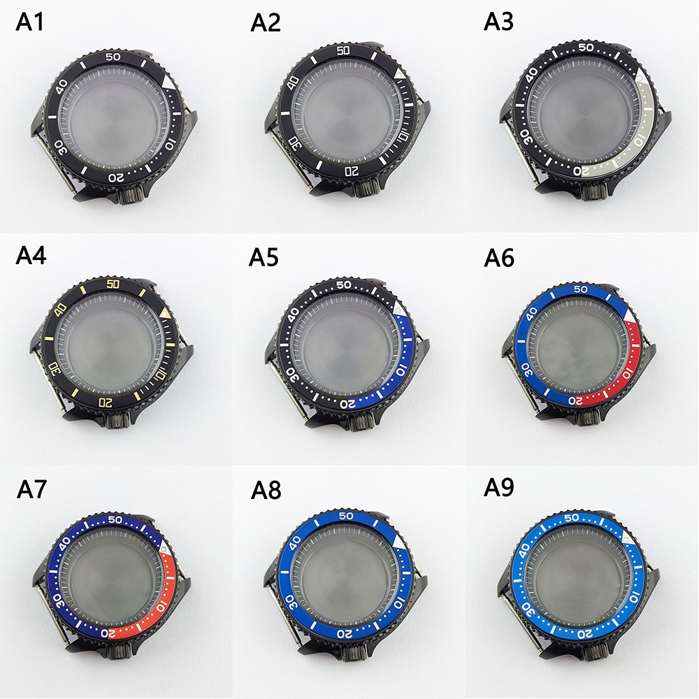 41.5mm NH35 NH36 case, watch accessories, stainless steel plated sapphire glass suitable for NH35 NH36 movement