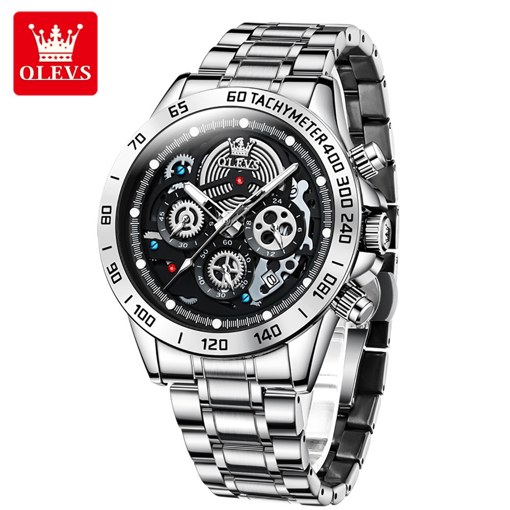 OLEVS Sport Mens Watch Luxury Brand Waterproof Quartz Wristwatch Military Chronograph Watches for Men Date Clock Man Watch