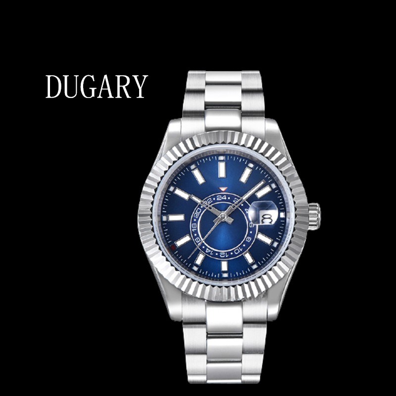 Dougary automatic mechanical men's watch sapphire 40mm 3 high quality waterproof 100m japan movement wristwatch 316L steel