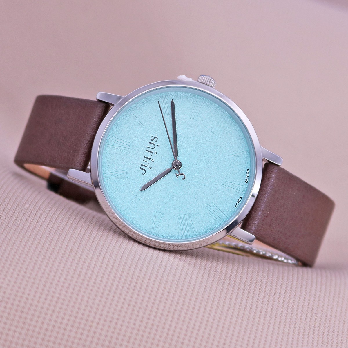 Women's Watch Retro Simple Japan Quartz Watches Big Big Top Fashion Dress Bracelet Girl Genuine Leather Birthday Gift Julius No Box