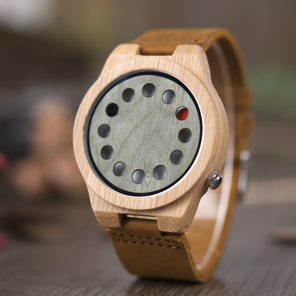 BOBO BIRD Classic Handmade Wooden Watches For Man Casual Fashion Customized Quartz Men Wristwatches Wooden Gift Box Dropshipping