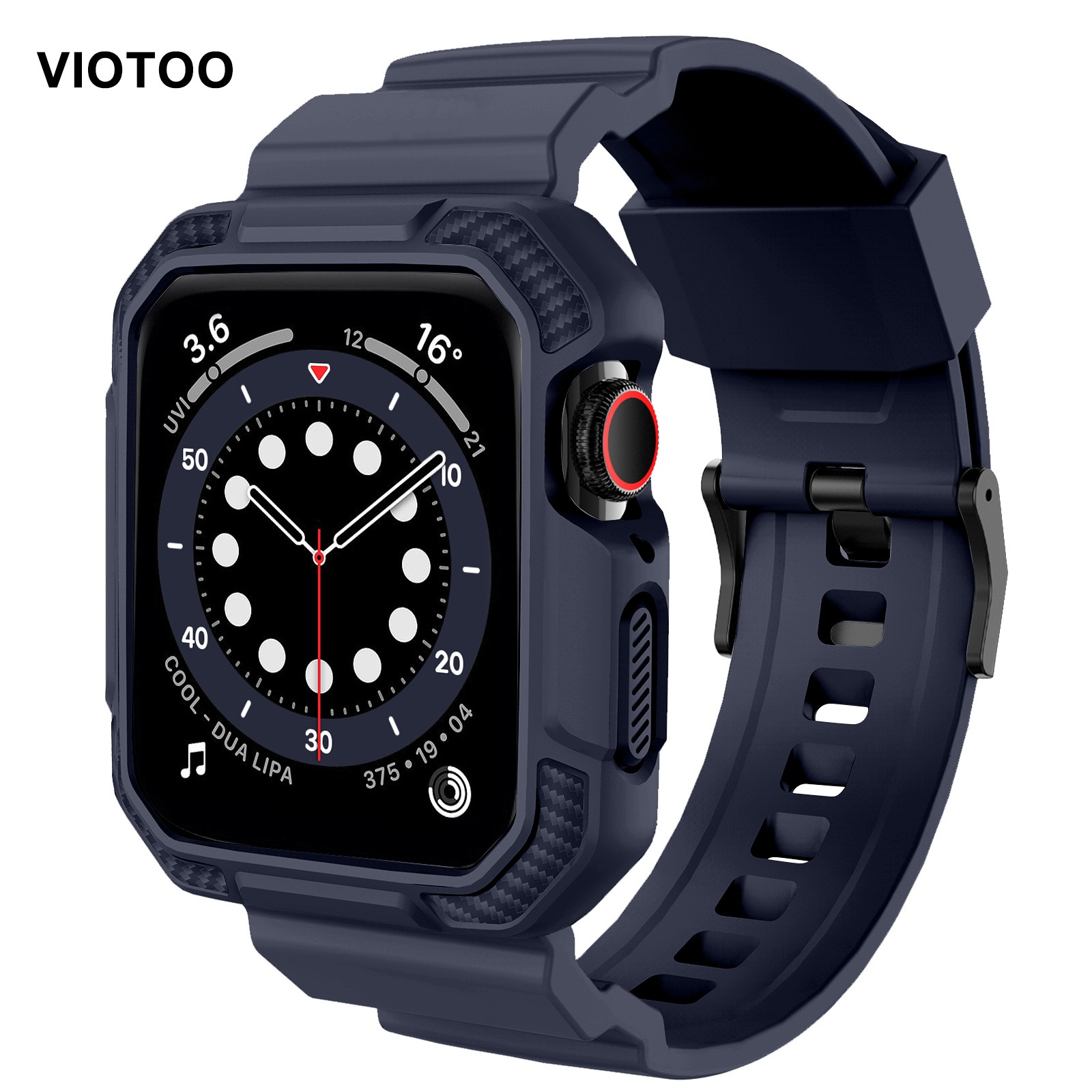 VYOTO 41mm 45mm Rugged Sport Loop with Protective for Apple Watch Band 44mm 42mm SE 40mm Strap for applewatch strap