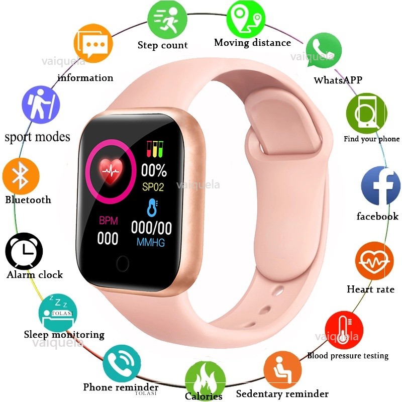 Smart Watch Men Women Children Smartwatch Heart Rate Step Calorie Fitness Tracking Sports Bracelet for Android ios reloj mujer
