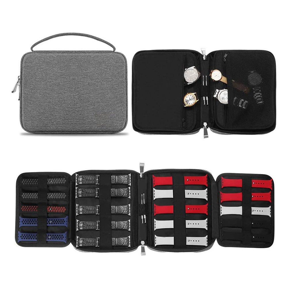 New Watch Organizer Box Multi-Spec Portable For Apple Watch Strap Travel Carry Bag Watchband Storage Bag Pouch