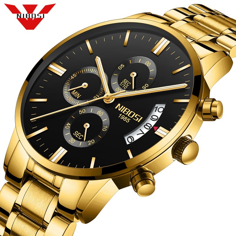 NIBOSI men's luxury watch, luxury celebrity watch, a watch for men used on official occasions, made of pure quartz