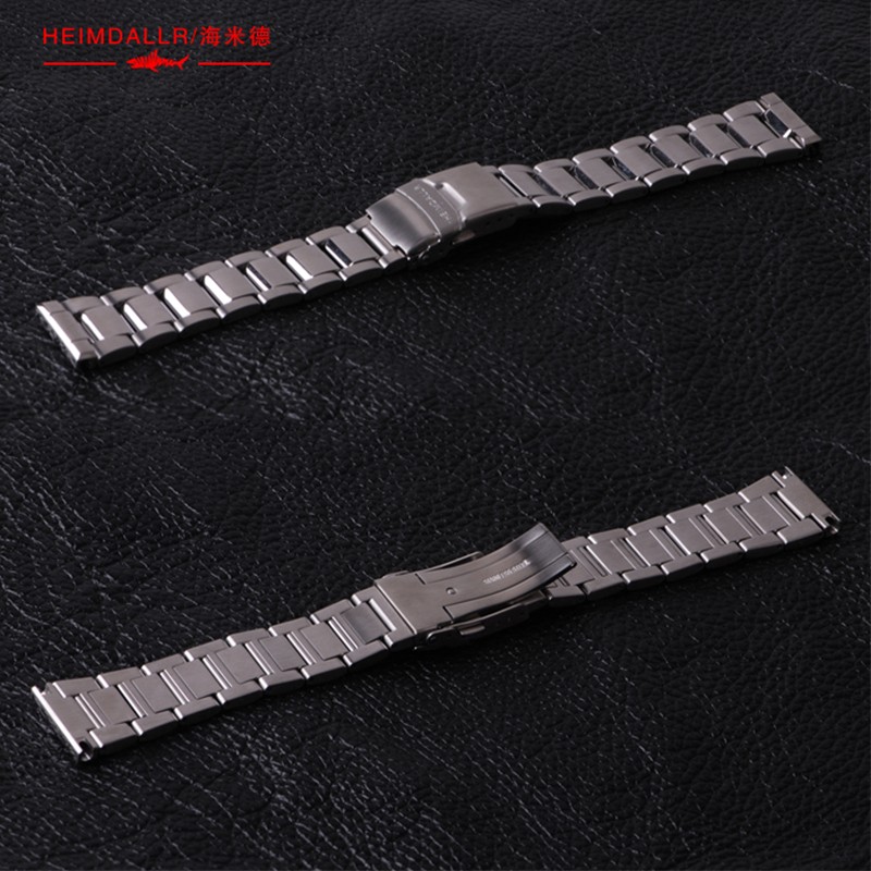 Heimdallr SBNN Tuna Watch Steel Band 316L Refined Steel Chain 22mm Flat Steel Watch Band Adjustment Accessories Watchband