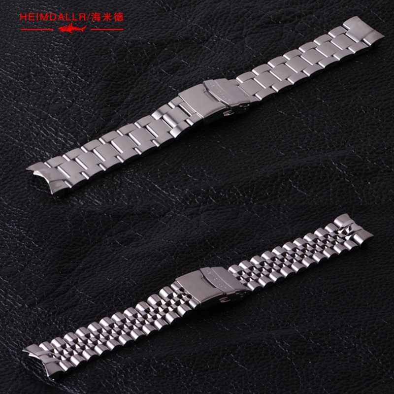 Heimdallr SKX007 Watch Jubilee Bracelet Steel Band 316L Stainless Steel Solid 22mm Arc Mouth Watch Band Adjustment Accessories