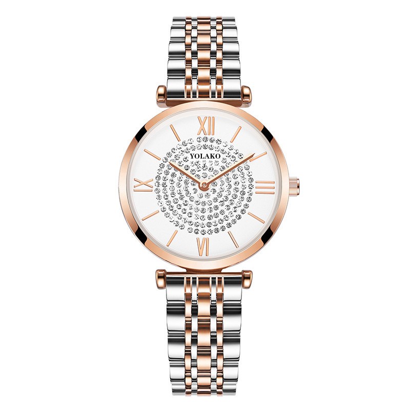 Luxury Crystal Women's Wristwatches Top Brand Fashion Diamond Ladies Quartz Watch Female Steel Wristwatch