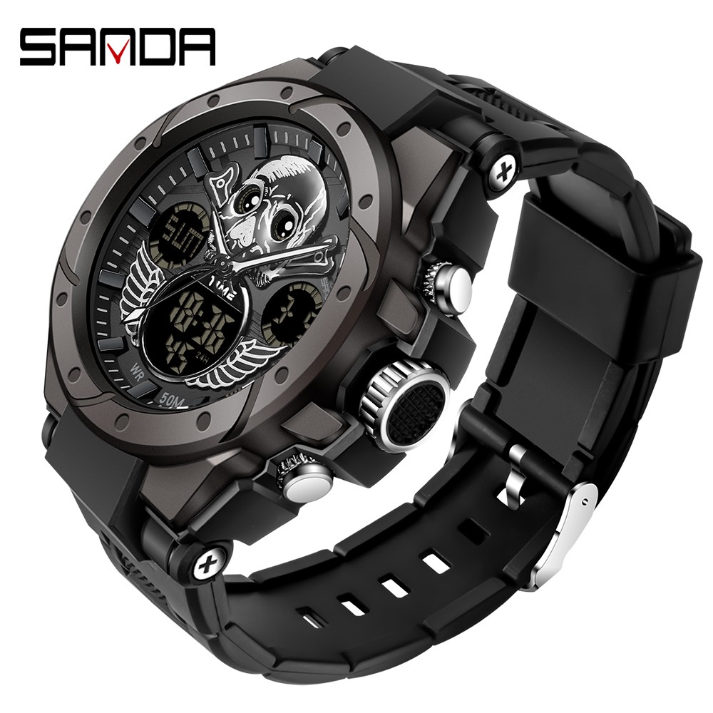 G Style Military Watches Shockproof Men Fashion Skull Watch Electronic Quartz Man Sports Wrist Watch Swimming relogio masculino 2022