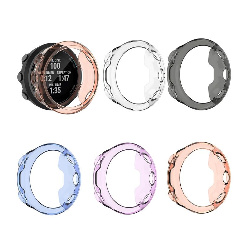 Soft Ultra-thin TPU Case Cover Silicone Protector Shell for Garmin Swim 2 Smart Watch Accessories