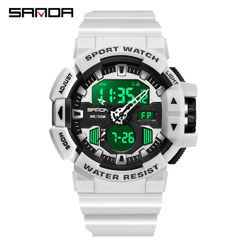 SANDA - Men's Sports Watches, Quartz, Military, Water Resistant, S-Shock, Male