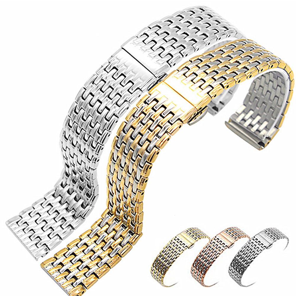 18mm 20mm 22mm Stainless Steel Watches for Samsung Galaxy Watch 3/4 40 44mm Solid Metal Women Band for Longines Watch Strap