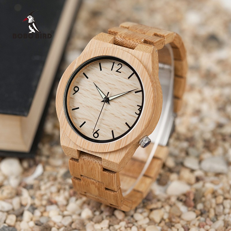 relogio masculino bobo bird wood watch men top brand luxury wooden watches men great gift drop shipping W-D27