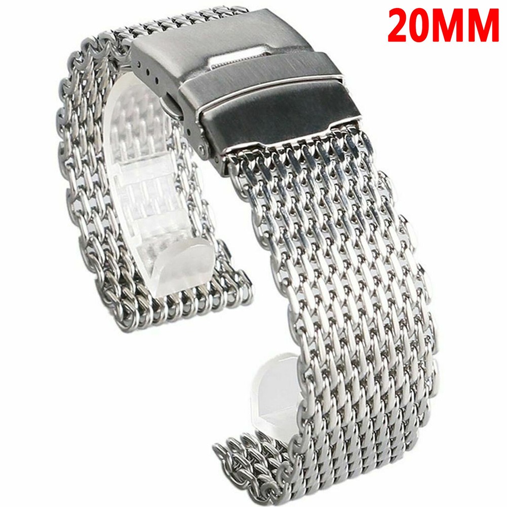 Adjustable Mesh Solid Bracelet Fashion Milanese Loop Wear Resistant Watch Strap Stainless Steel Business Replacement Wristband