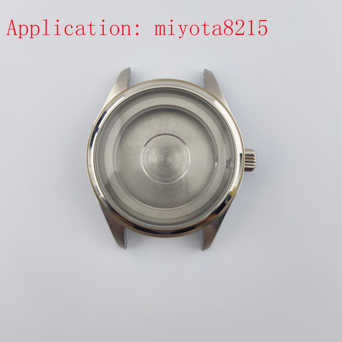39mm case for miyota8215 movement sapphire glass stainless steel waterproof watch replacement parts