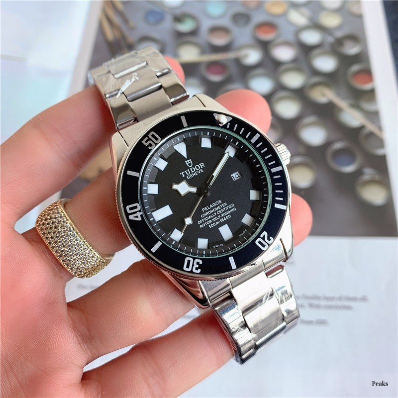 Brand New Tudor Brand Watch Men Military Waterproof Date Watch Fashion Stainless Steel Quartz Watch Best Gift for Men