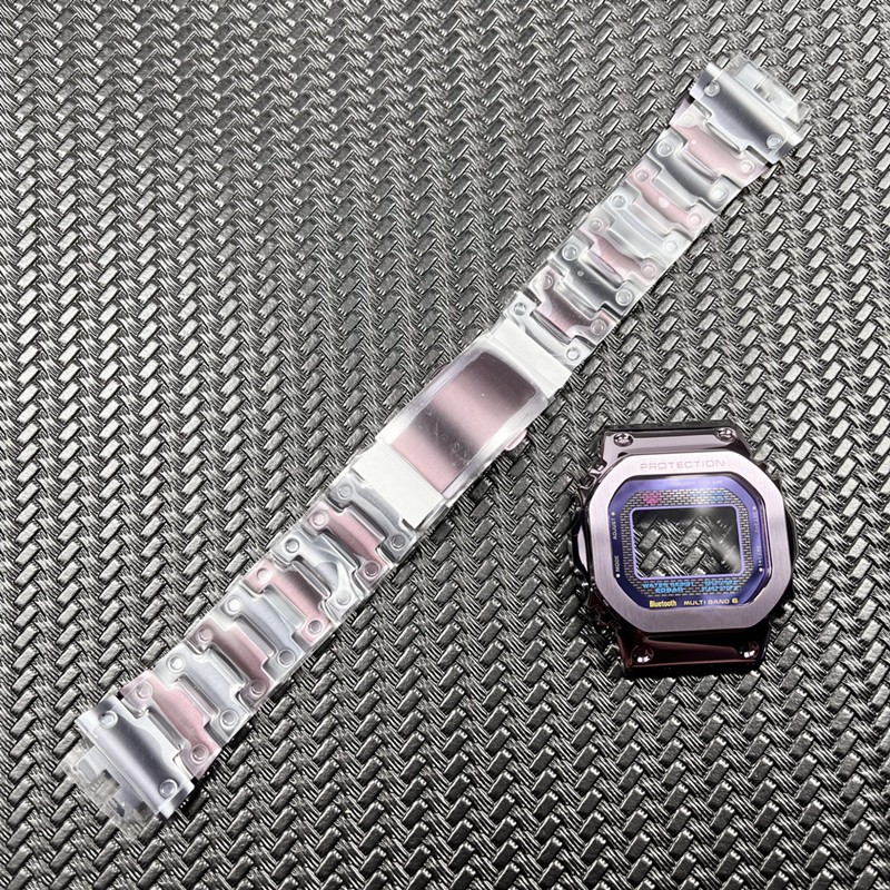Genuine GMW-B5000 Watchband and Bezel with Glass and Button GMW-B5000PB-6 Watch Band and Cover