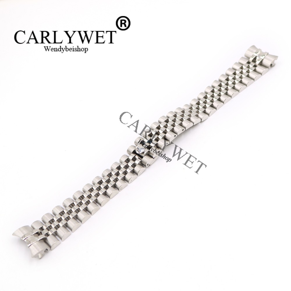 CARLYWET - Stainless Steel Silver Screw Rings, 20mm, 316L, For Watch, Curved Tip, Wholesale