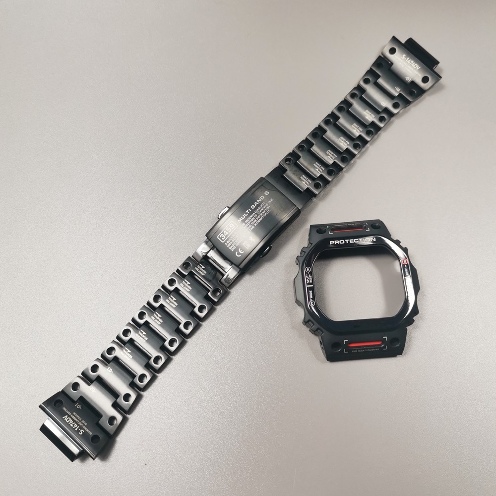 New Titanium Alloy 5600 Watch Band Metal Bezel New Design GW-B5600 Wtach Accessories With Tools