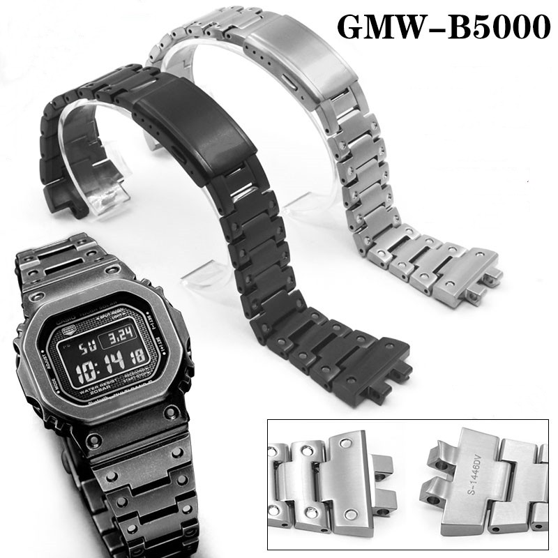 GMW-B5000 Watches & Bezel Steel Watch Band Strap High Level 316L Stainless Steel with Tools Gift for Holiday