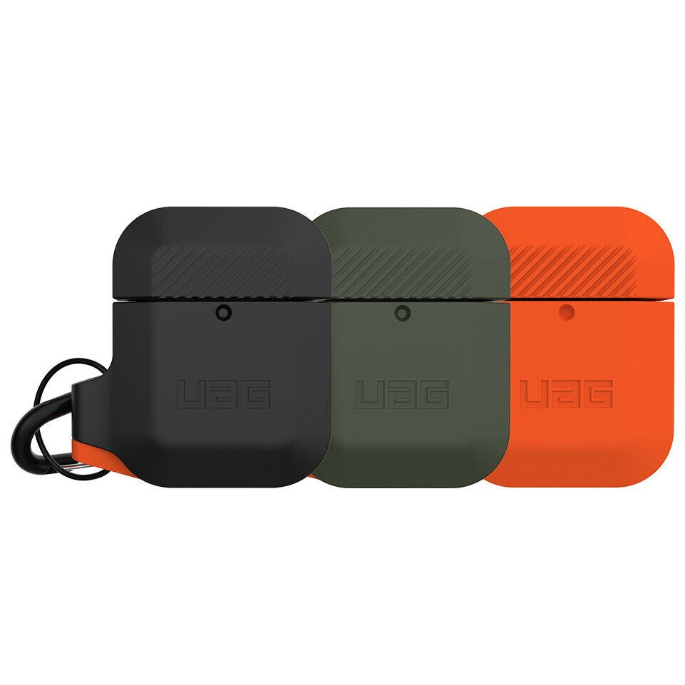Tough Rugged Silicone Case For Apple AirPods Gen 1 & 2 Full Body Protective Rugged Water Resistant Soft Touch Silicone Case