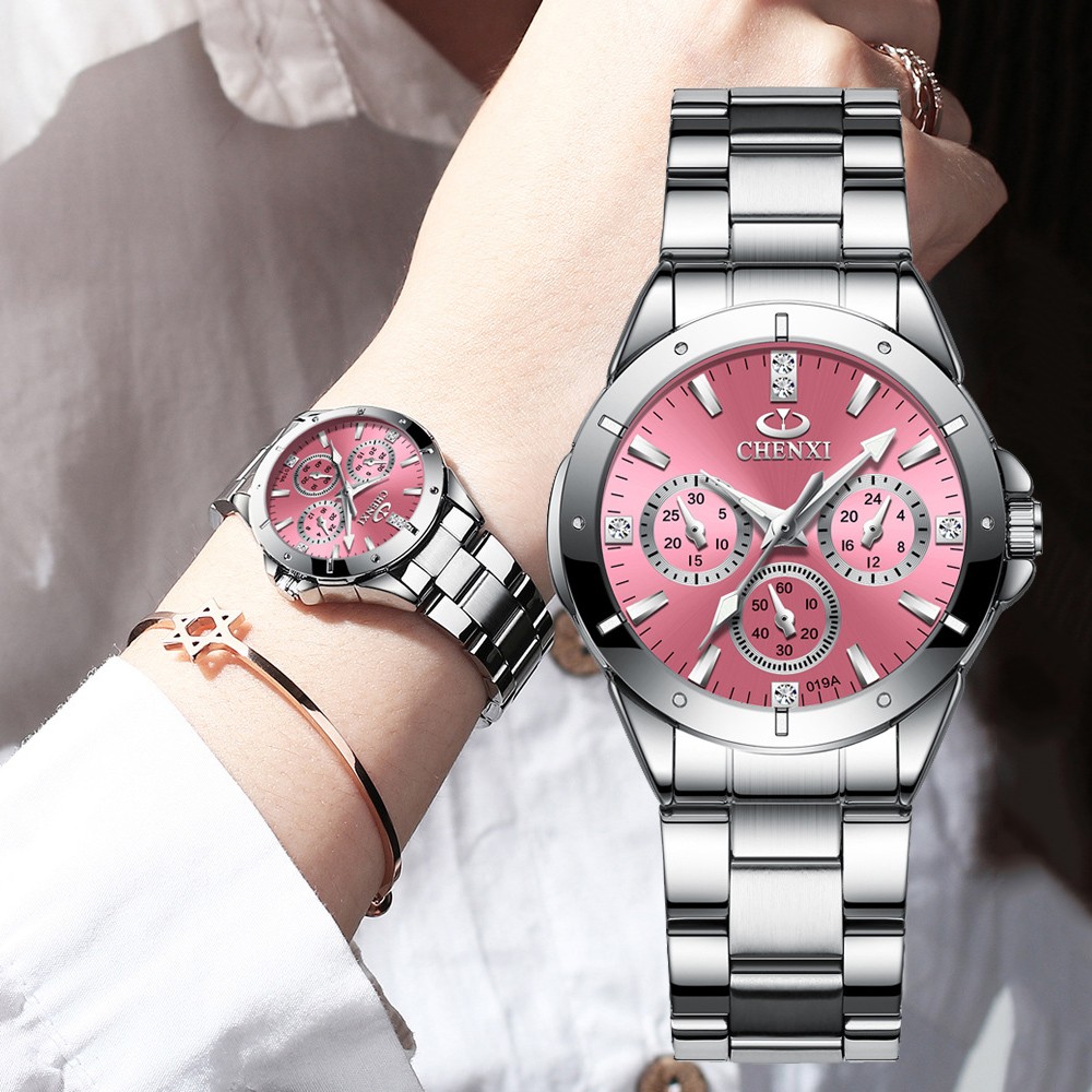 CHENXI Fashion Colors Top Brand Relogio Luxury Women's Watches Casual Waterproof Women's Watch Fashion Dress Rhinestone Watch 2022