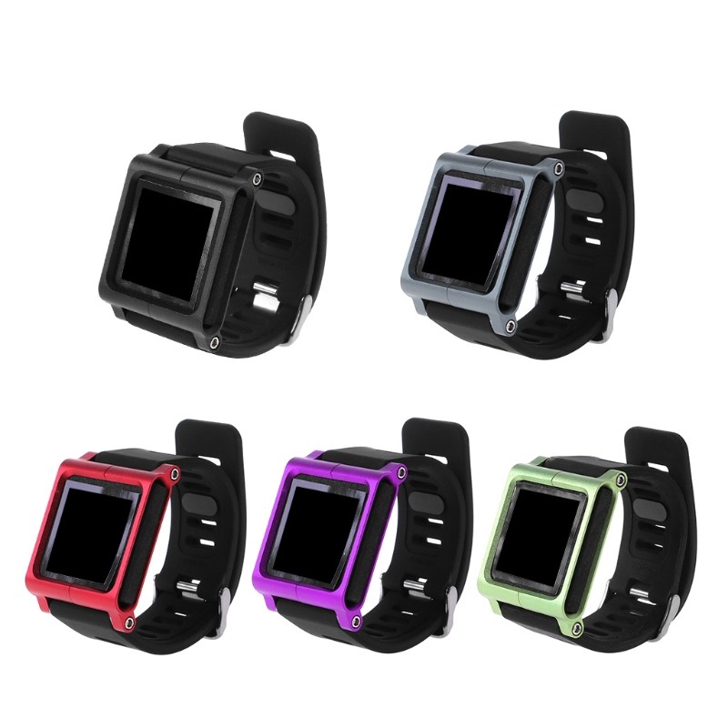 Smart Aluminum Metal Watch Band Wrist Kit Cover Case for Apple iPod Nano 6 6th A06 21 Dropshipping