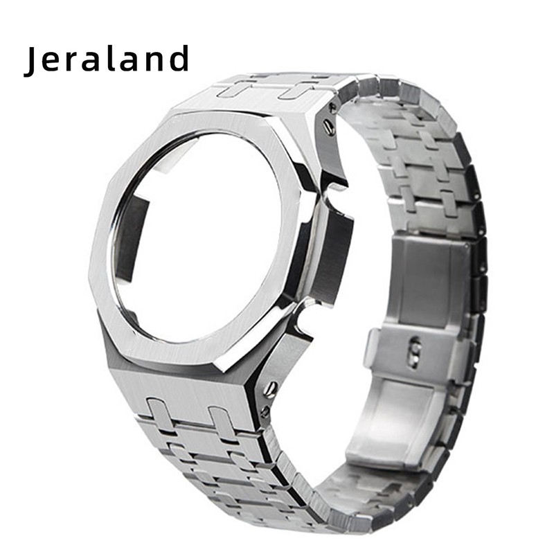 3rd Generation GA2100 Metal Bezel Watches Stainless Steel Bracelet 316L Casioak Modified Giraland Octagonal Strap