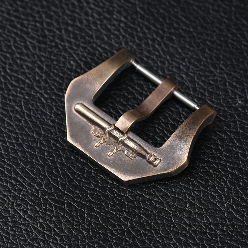 Submarine Bronze Buckle 22 24 26MM For PAM Bronze Watch Leather Rubber Strap Buckle Bronze Watch Buckle