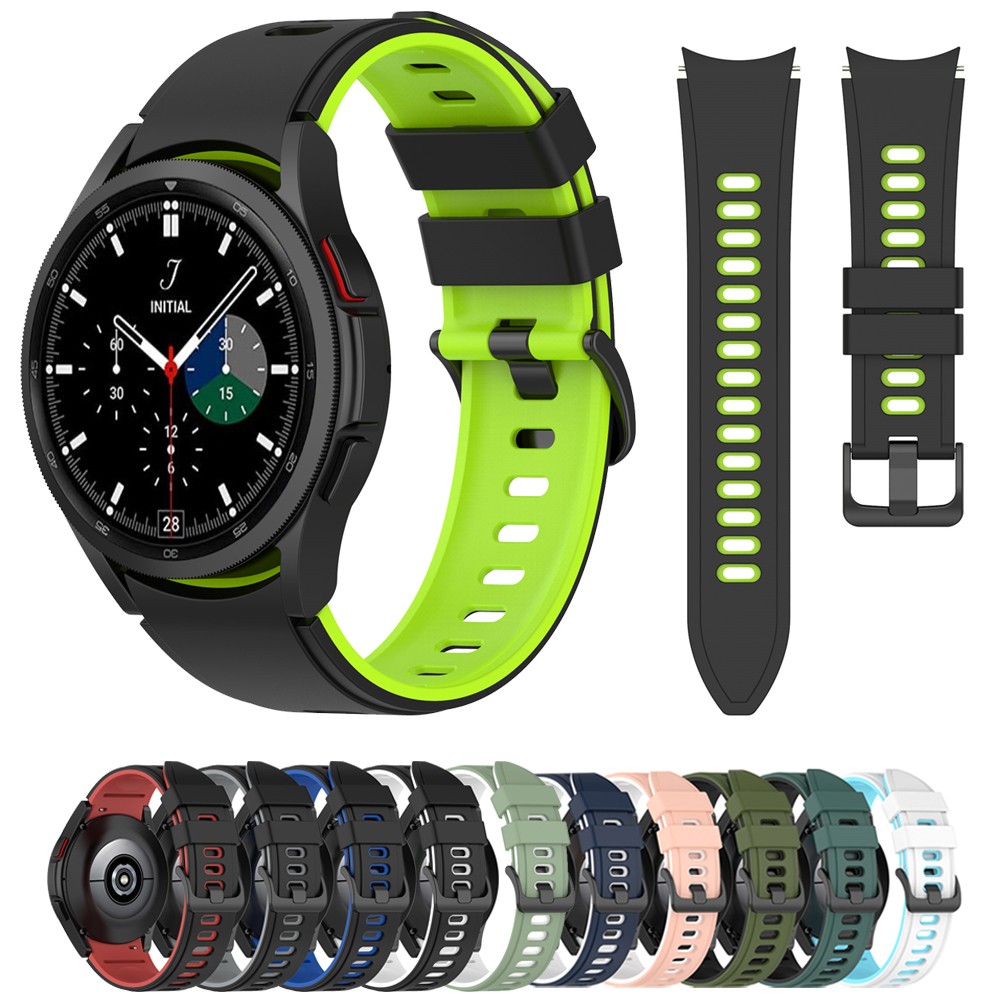 Silicone Strap For Samsung Galaxy Watch Band 4 44mm 40mm Bracelet Galaxy Watch 4 classic 46mm 42mm Curved End Sports WatchBands