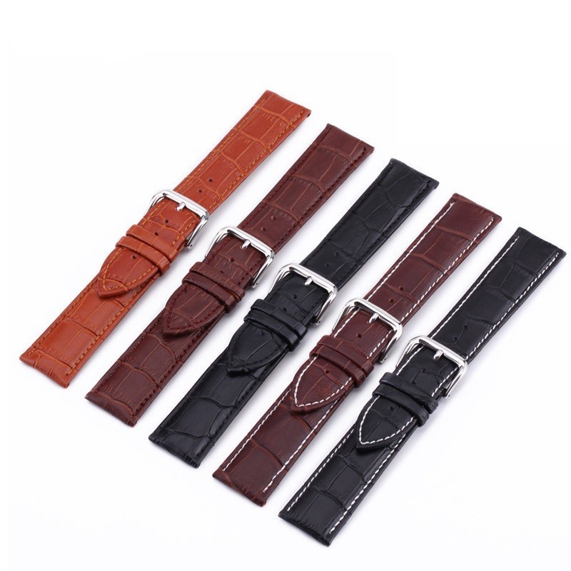 Z08 Watch Band Genuine Leather Straps 10-24mm Watch Accessories High Quality Brown Colors Watchbands