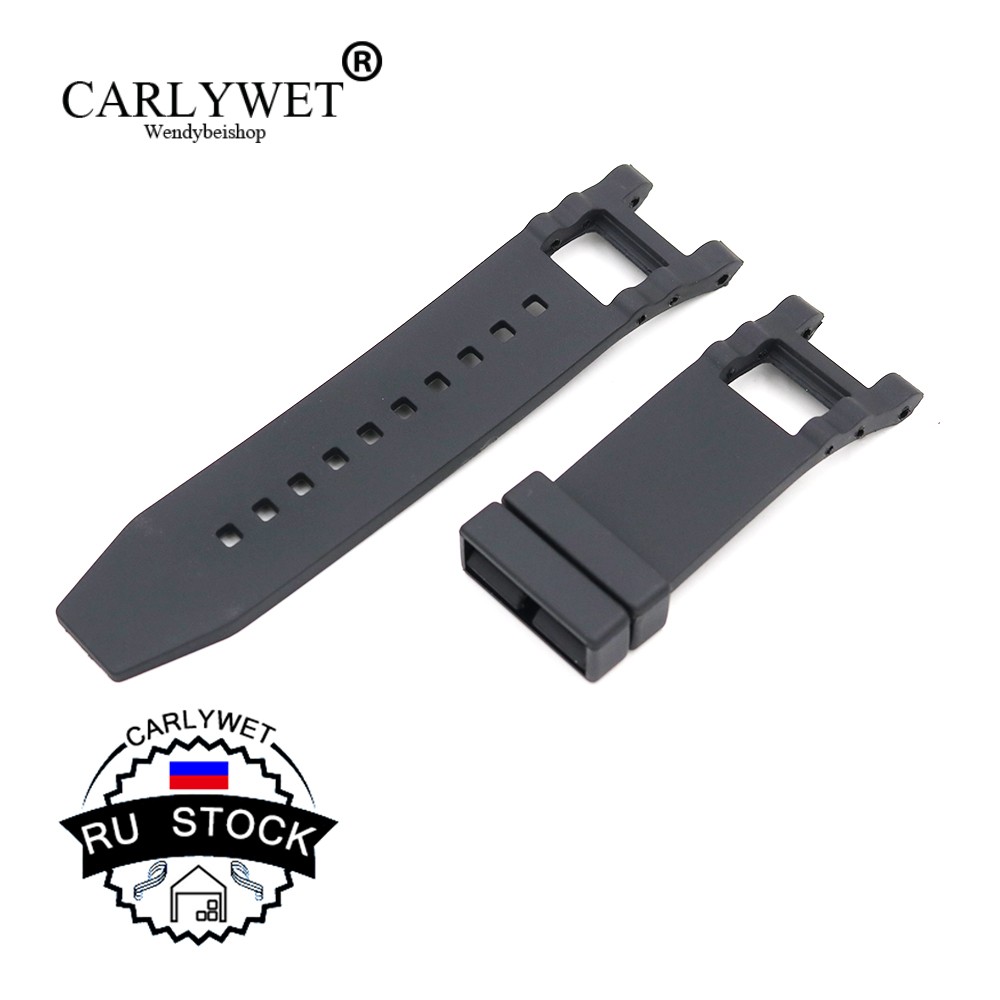 CARLYWET - Watch Replacement Strap, Rubber, High Quality, 28mm, Wholesale, RU . STOCK