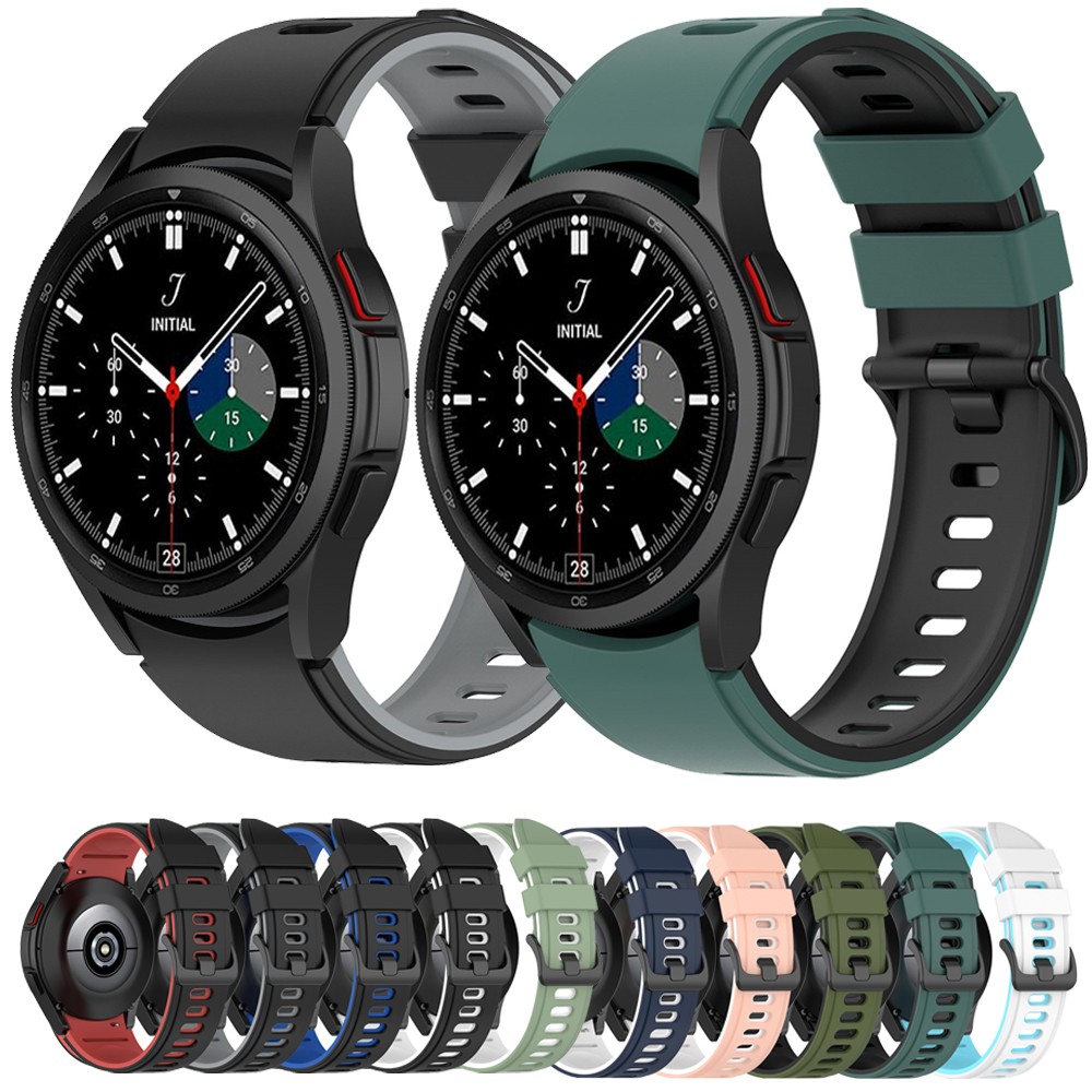 Silicone Strap For Samsung Galaxy Band Watch 4 Classic 46mm 42mm Bracelet Galaxy Watch 4 44mm 40mm Curved End Sports Watches
