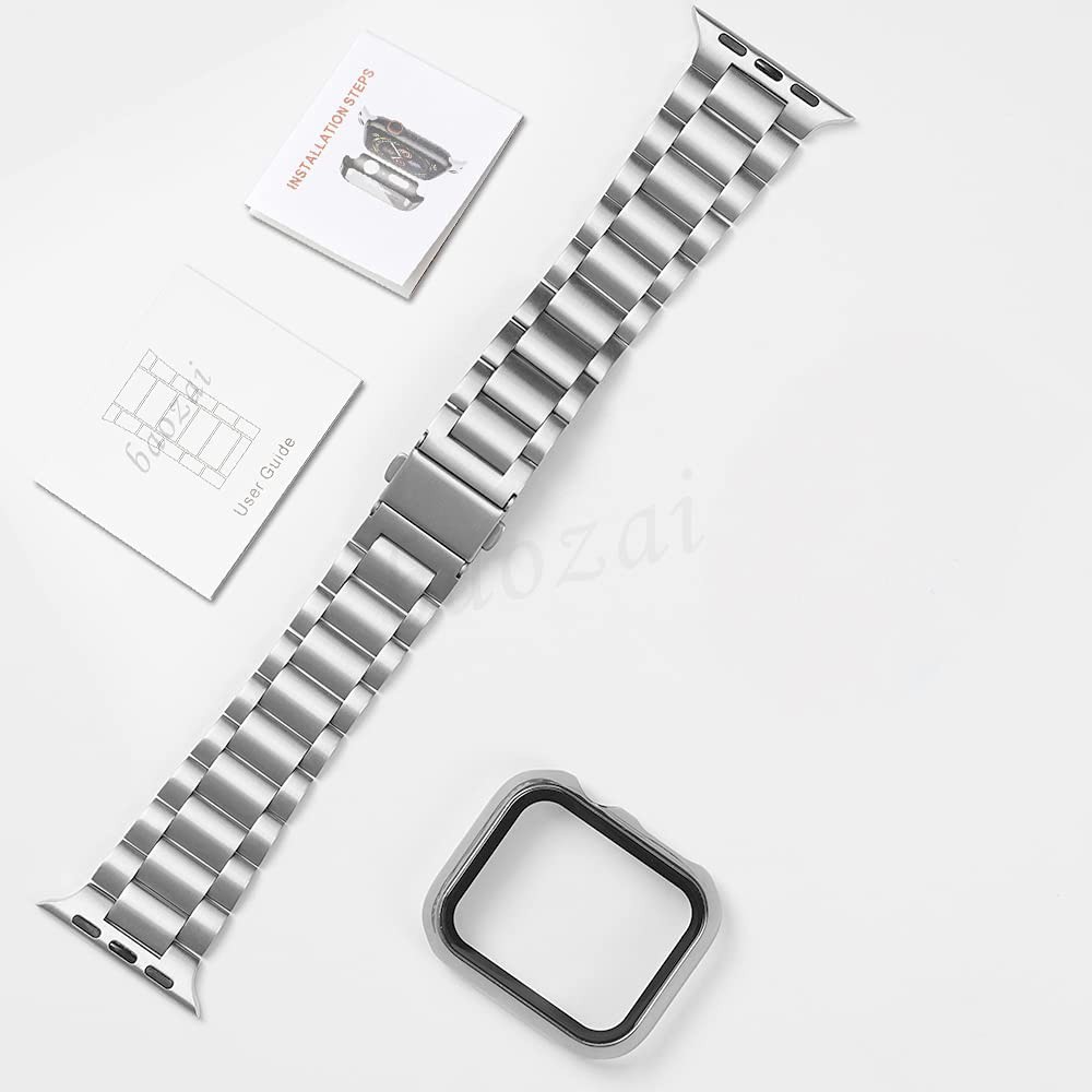 Stainless steel strap for Apple watch case 44mm/42mm 45mm/41mm smart watch bracelet for iWatch Series 7 4 3 5 SE 6 watchbands