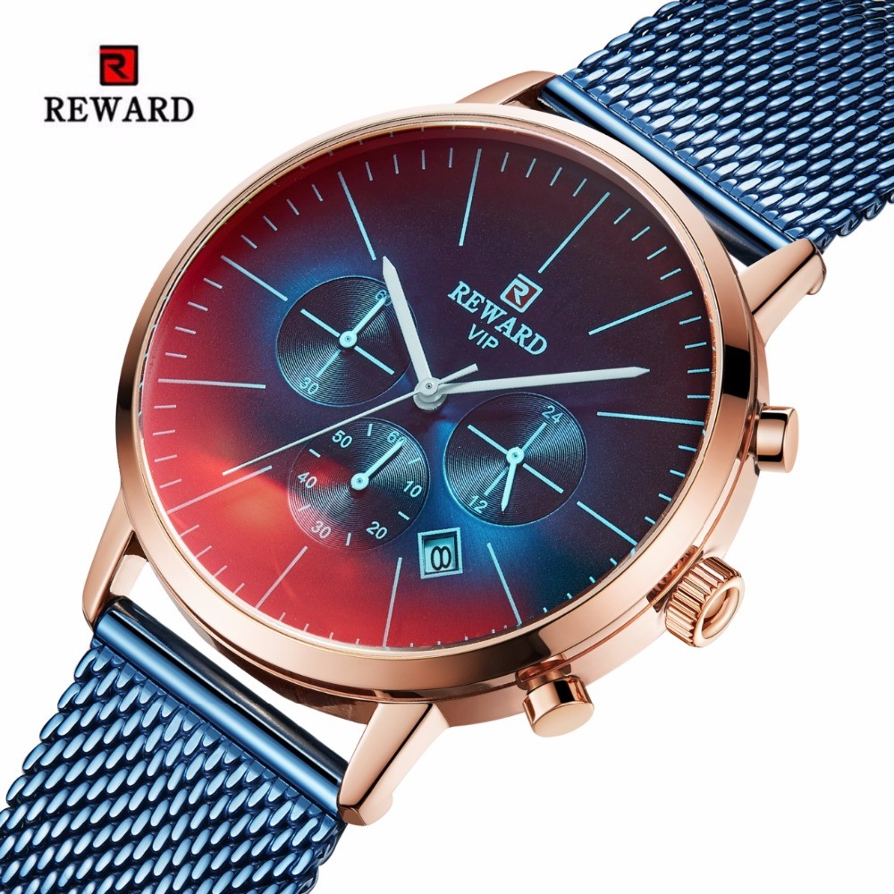 BONUS - Luxury Men's Watch, Chronograph, Tinted Glass, Sports, Water Resistant, Wristwatch