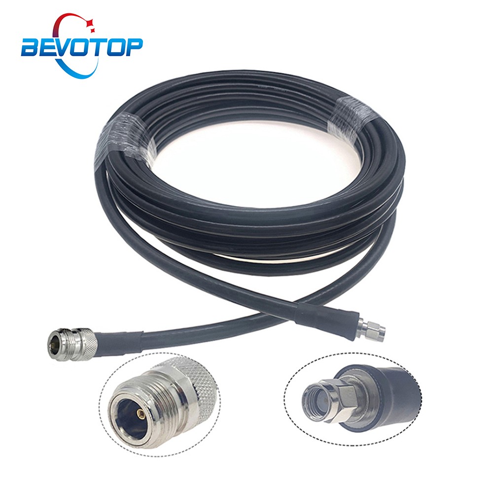 LMR400 Cable RP-SMA Male to N Female 50 Ohm RF Coax Extension Jumper Pigtail for 4G LTE Cellular Amplifier Phone Signal Booster