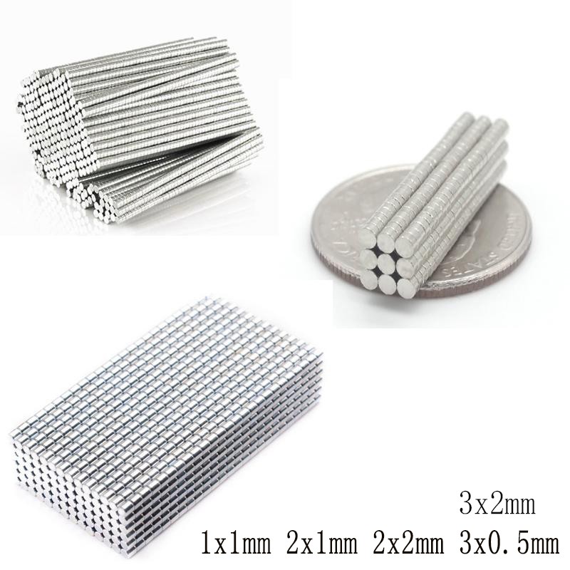 50/100/200/500pcs Small Small Round Magnet 1x1 2x1 2x2 3x2mm Neodymium Permanent Magnet NdFeB Super Strong Strong Magnet