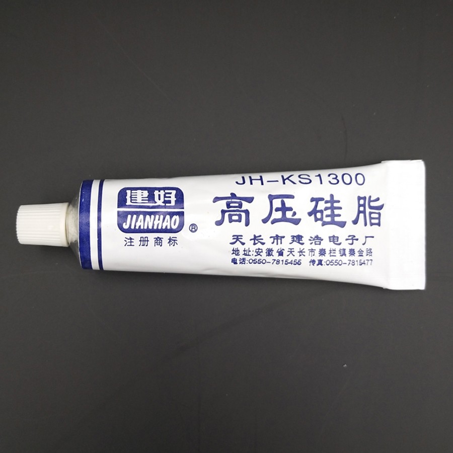 High Voltage Silicone Grease Insulation Rust Moisture Transparent Non-curing for TV FBT Component High Pressure Parts