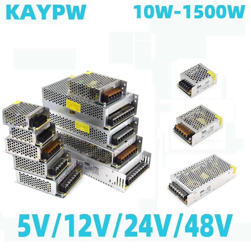 KAYPW AC Transformer Power Supply Converter AC 110V 220V to DC 5V 12V 24V 48V Power Supply Inverter Transformer for Led CCTV