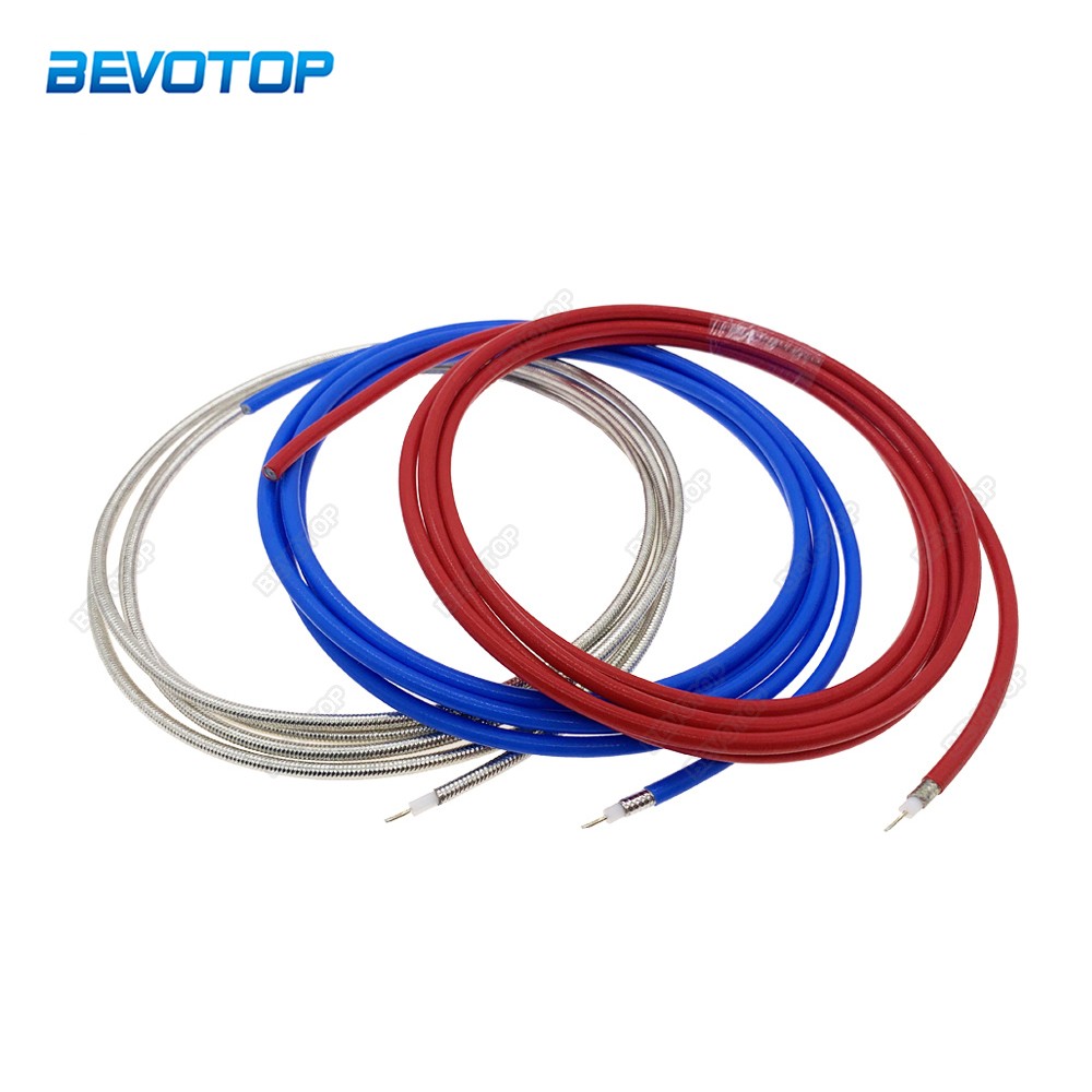 1M 3M 5M 10M Semi Flexible RG402 Cable High Frequency Test Cable 50ohm RF Coaxial Cable Pigtail Jumper Blue/Red/Silver