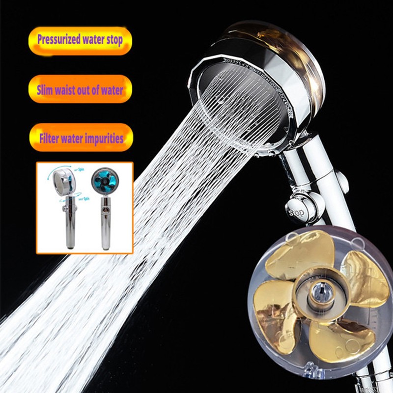 Changjie new design 360 degree high pressure water turbine spiral outlet water turbine shower head