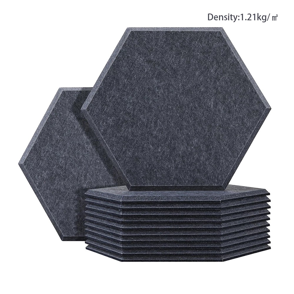 Sound Proof Acoustic Panel 12 Pcs Soundproofing Wall Panels Hexagon Home Decor Bedroom Kids Nursery Noise Insulation Wall Decor