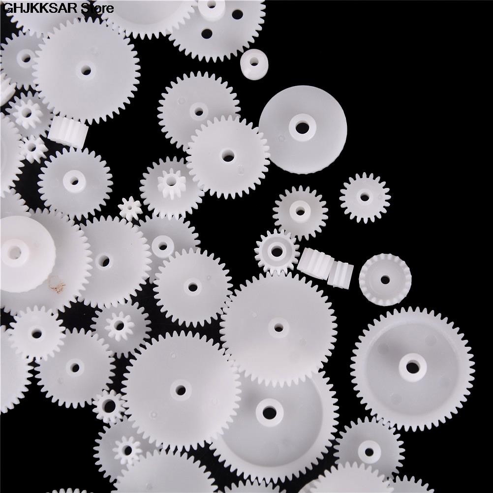 WSFS Sprockets 58 Styles Plastic Gears Each 0.5 Unit DIY Robot Parts 58pcs