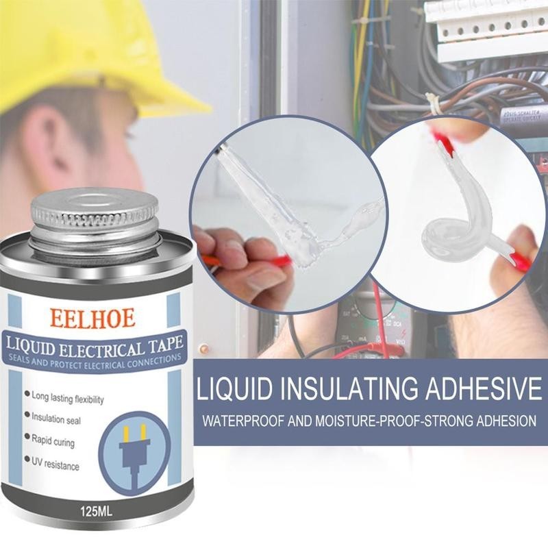 125ml Electrical Tape Liquid Insulation Sealant Electronic Static Sealant High Temperature Resistant Glue Seal Waterproof