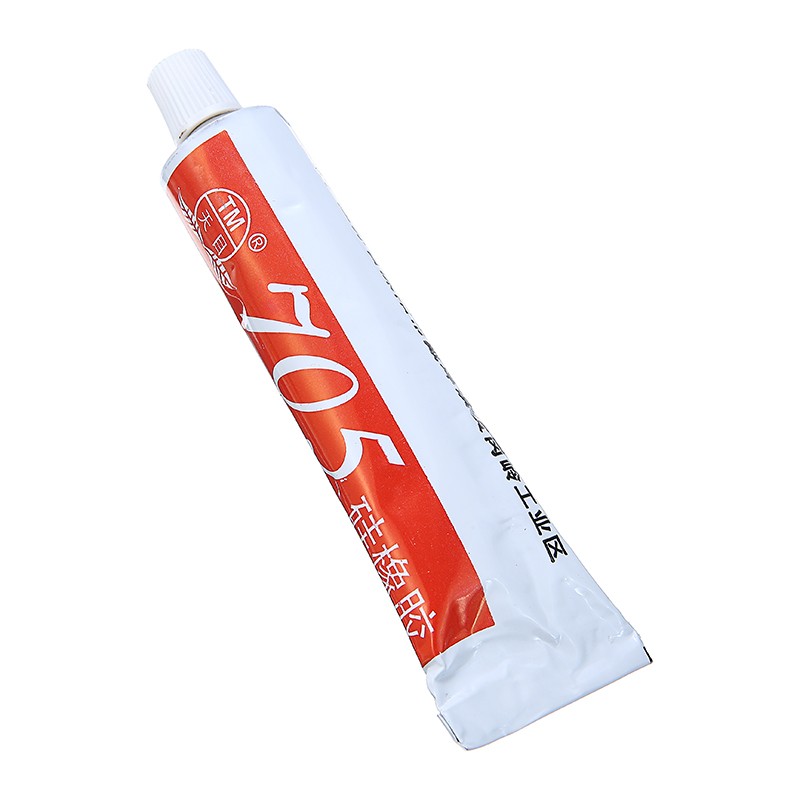 50ml 705 Clear Silicone Glue Rubber Sealant Adhesive Glue Tube for Non-metal Metal Plastic Rubber Bonding Non-Toxic